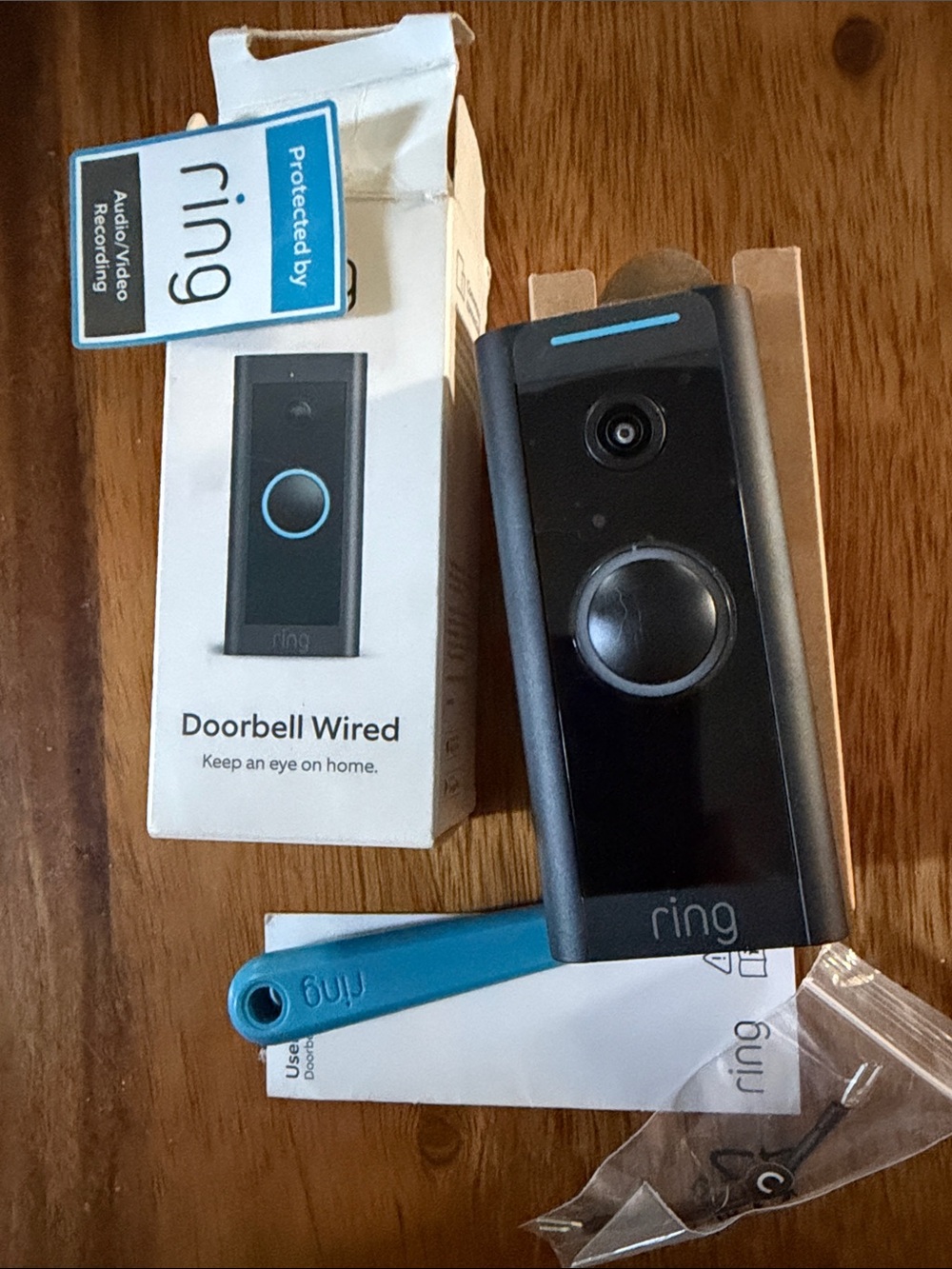 Ring Doorbell Wired - never used, in box